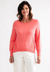 White Stuff City Fine Knit Sweater, Coral