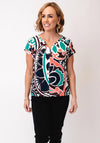 White Stuff Nelly Notch Neck T-Shirt, Multi-Coloured