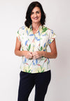 White Stuff Ellie Floral Shirt, Ivory Print