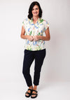 White Stuff Ellie Floral Shirt, Ivory Print
