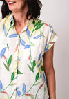 White Stuff Ellie Floral Shirt, Ivory Print