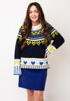 White Stuff Harriet Fair Isle Jumper, Navy