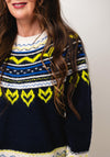 White Stuff Harriet Fair Isle Jumper, Navy