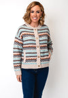 White Stuff Nordic Print Wool Cardigan, Multi