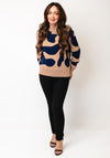 White Stuff Katie Abstract Print Jumper. Brown