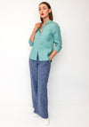 White Stuff Sophie Button Up Collared Shirt, Green