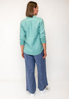 White Stuff Sophie Button Up Collared Shirt, Green
