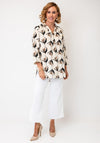 White Stuff Geometric Print Blouse, Beige Multi