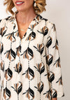 White Stuff Geometric Print Blouse, Beige Multi