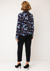 White Stuff Annie Floral Jersey Blouse, Blue Multi