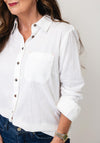 White Stuff Libby Organic Cotton Shirt, White