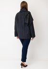 White Stuff Frankie Scarf Detail Coat, Navy