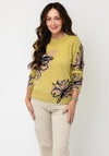 White Stuff Katie Floral Print Jumper, Green Multi