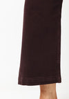 White Stuff Tia Cropped Wide Leg Jeans, Brown