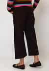 White Stuff Tia Cropped Wide Leg Jeans, Brown