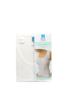 White Swan Sleeveless Thermal Brushed Cotton Vest, Ivory