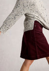 White Stuff Tia Cord Skirt, Wine