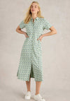 White Stuff Rua Jersey Shirt Dress, Green