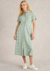 White Stuff Rua Jersey Shirt Dress, Green
