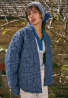 White Stuff Elodie Reversible Quilted Jacket, Blue Multi