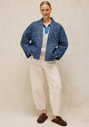 White Stuff Elodie Reversible Quilted Jacket, Blue Multi