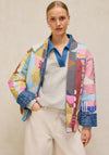 White Stuff Elodie Reversible Quilted Jacket, Blue Multi