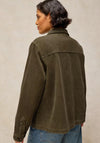 White Stuff Carrie Cord Jacket, Khaki Green