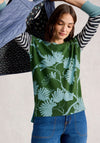 OLIVE PRINT JUMPER