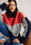 White Stuff Mary Colour Block Roll Neck Jumper, Multi