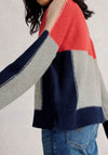 White Stuff Mary Colour Block Roll Neck Jumper, Multi