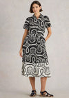 White Stuff Rua Jersey Shirt Dress, Black