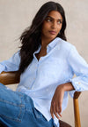 White Stuff Sophie Organic Cotton Shirt, Light Blue