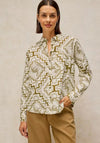 White Stuff Libby Cotton Abstract Print Blouse, Ivory Multi