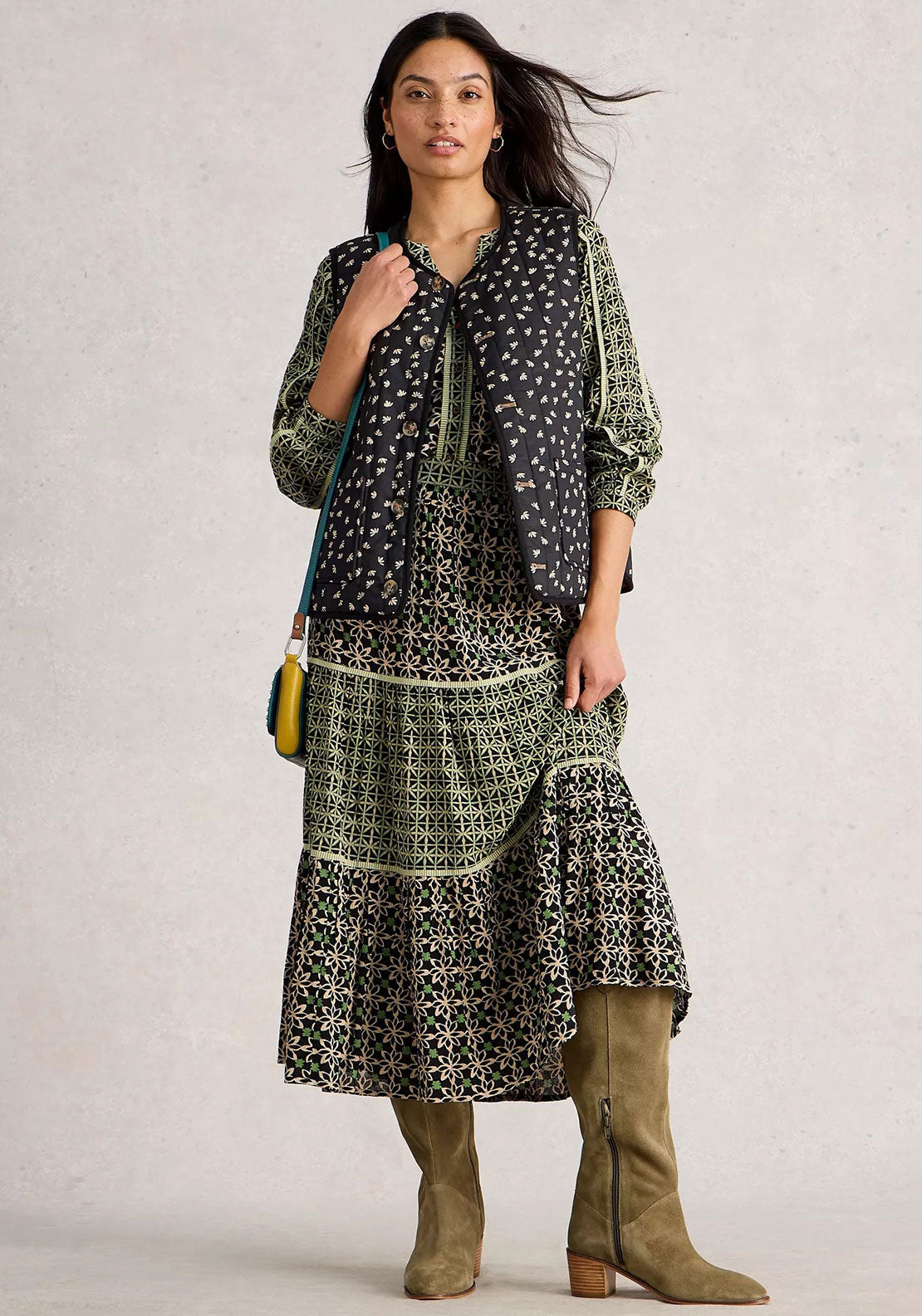 Mabel Mixed Print Skirt