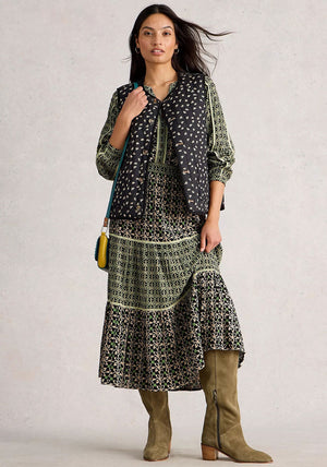 Mabel Mixed Print Skirt