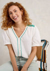 White Stuff Gianna Double Cloth Top, White