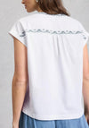 White Stuff Billie Embroidered Button Top, White