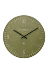 Widdop Bingham Interval Resin Wall Clock, Olive