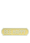 Widdop Bingham Bee Happy Sign, Yellow