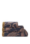 William Morris Wild Tulip Towel, Navy and Coral