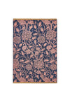 William Morris Wild Tulip Towel, Navy and Coral