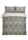 William Morris Honeysuckle & Tulip Sateen Duvet Cover Set, Green