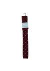William Turner Knitted Dot Tie & Pocket Square, Burgundy