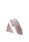 William Turner Woven Floral Print Tie & Pocket Square, Pink