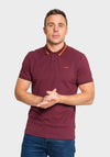 XV Kings by Tommy Bowe Wilmslow Polo Shirt, Crimson Stripe