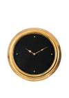 Fern Cottage 46cm Bevelled Wall Clock, Gold and Black