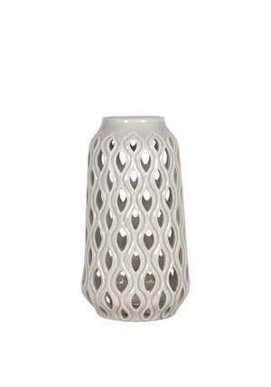 Fern Cottage Medium Tall Vase, Off White