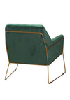 Fern Cottage Framed Velvet Club Chair, Emeral Green