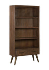 Fern Cottage Havana Two Drawer Bookcase, Brown
