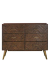 Fern Cottage Havana Six Drawer Chest, Brown